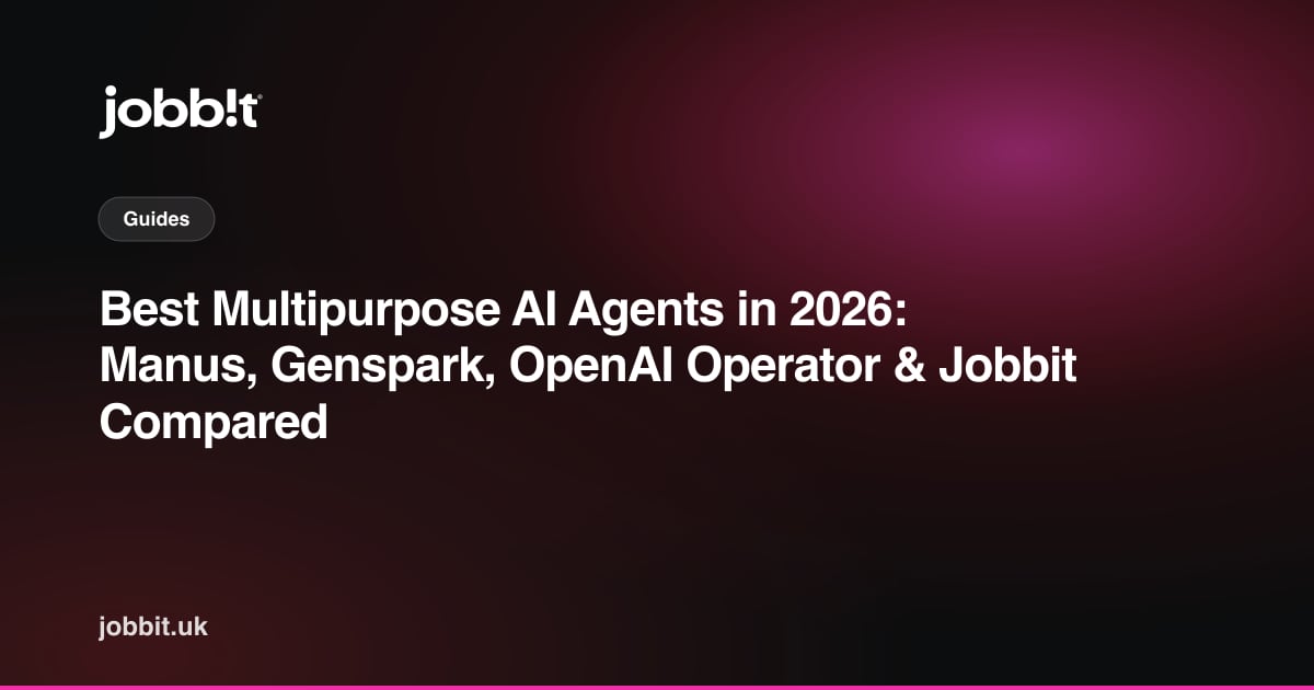 2026年 最強の万能型AIエージェント比較:Manus・Genspark・OpenAI Operator・Jobbit
