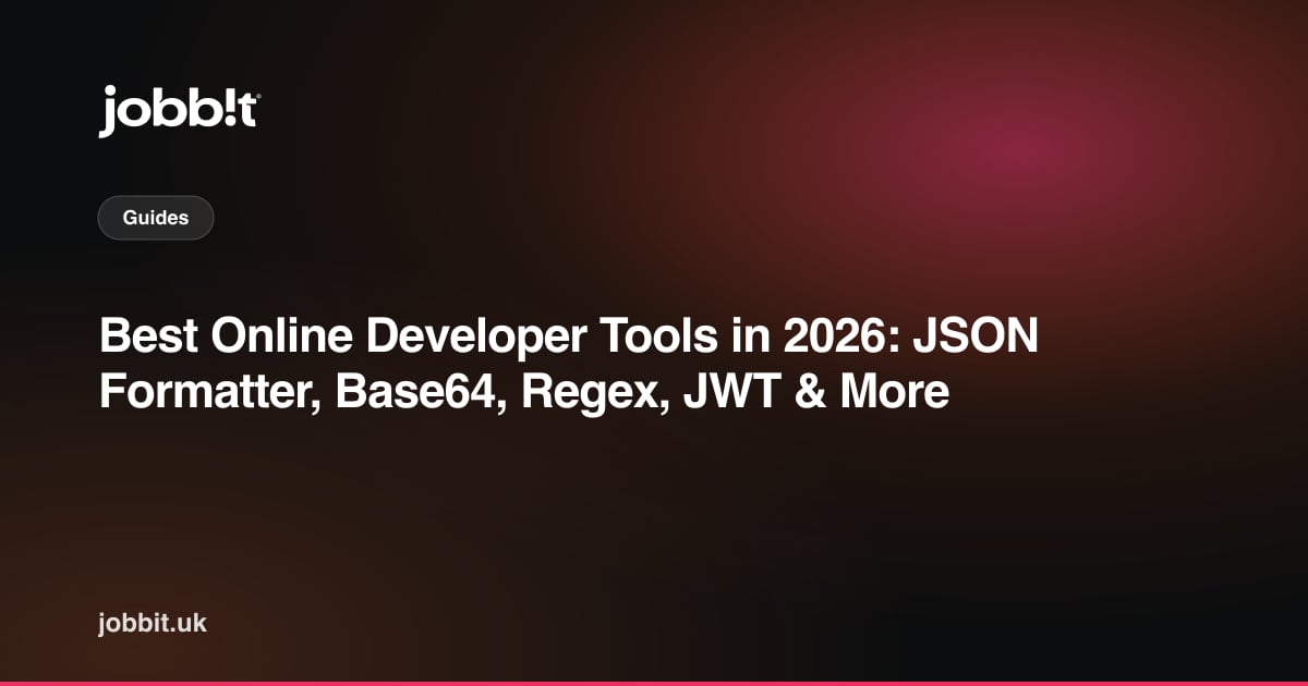 2026年版 おすすめオンライン開発ツール:JSON整形・Base64・正規表現・JWTほか