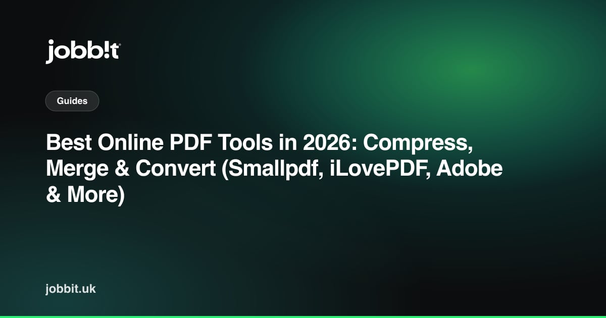 2026年版・最強のオンラインPDFツール:圧縮・結合・変換(Smallpdf、iLovePDF、Adobeほか)