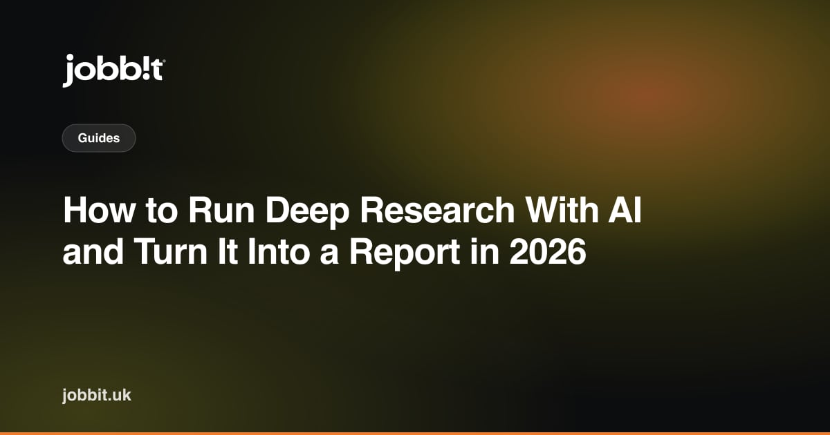 2026年、AIでディープリサーチを実行し、それをレポートに変える方法